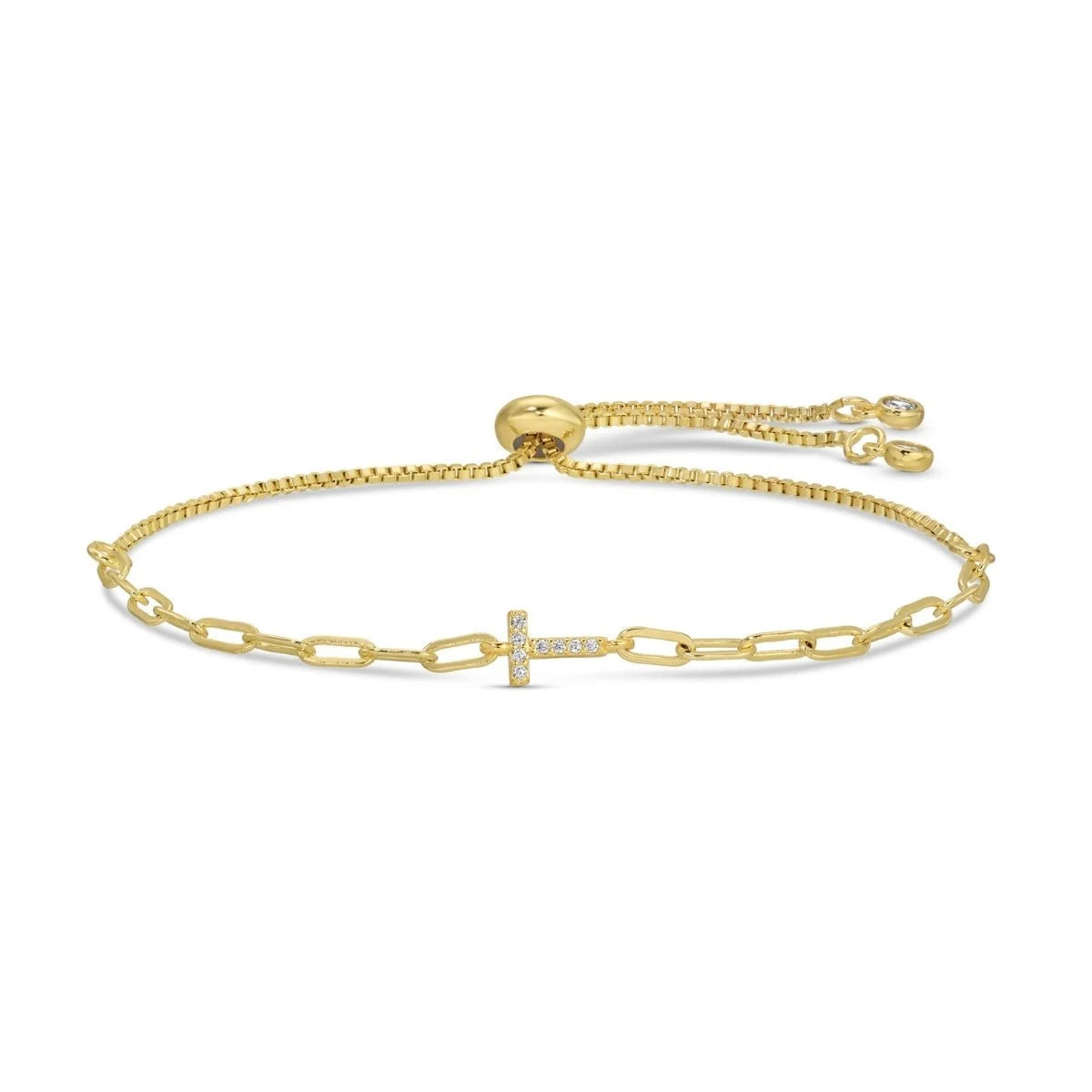 Pave Initial Pulley Bracelet