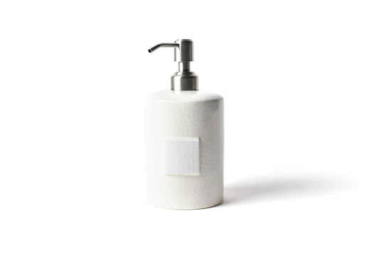 Mini Cylinder Soap Pump White Small Dot