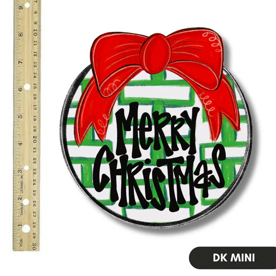 Door Hanger Attachment, Red Merry Christmas Mini