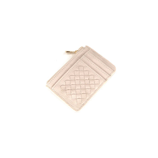 Keychain Wallet, Beige & Gold