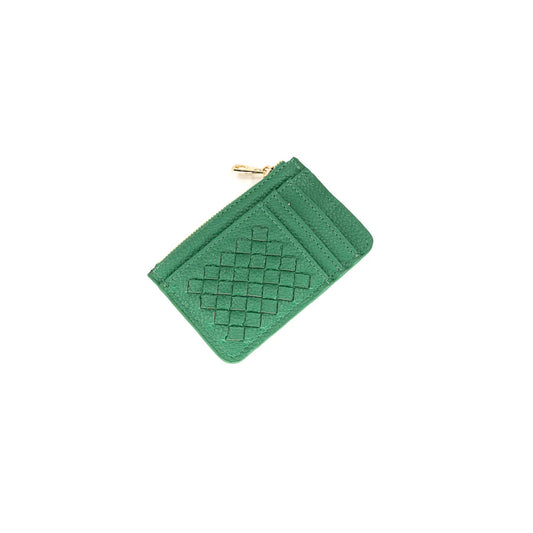 Keychain Wallet, Green & Gold