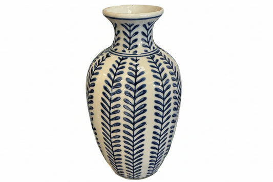 Blue and White Hand-Painted Vases, Style E