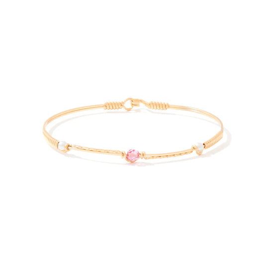 Be The Change Bracelet - Crystal Pearl