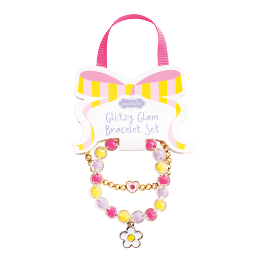 Glitzy Glam Bracelet Flower Set
