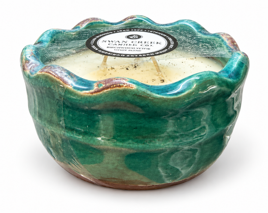 Spiced Orange & Cinnamon, Ruffled  Bowl