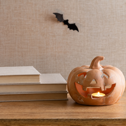 Terracotta Pumpkin Candle Medium