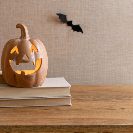 Terracotta Pumpkin Candle Holder Large