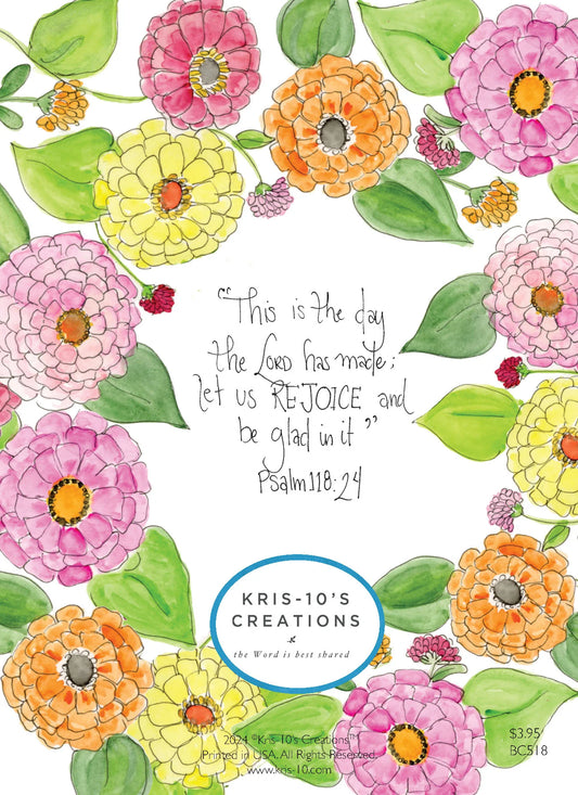 Card, Birthday Zinnias