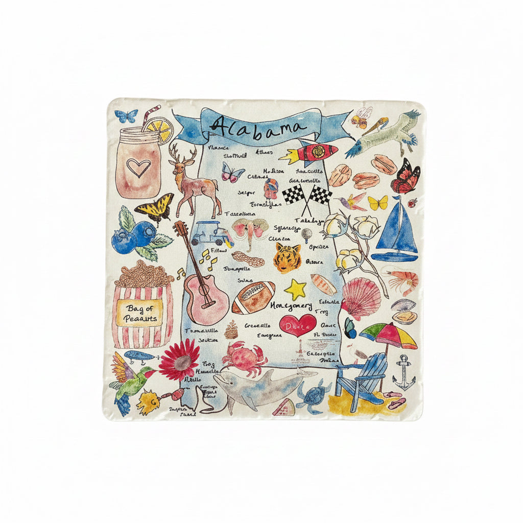 Alabama Map Tumbled Trivet