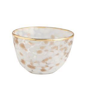 White Gold Tortoise Dip Bowl