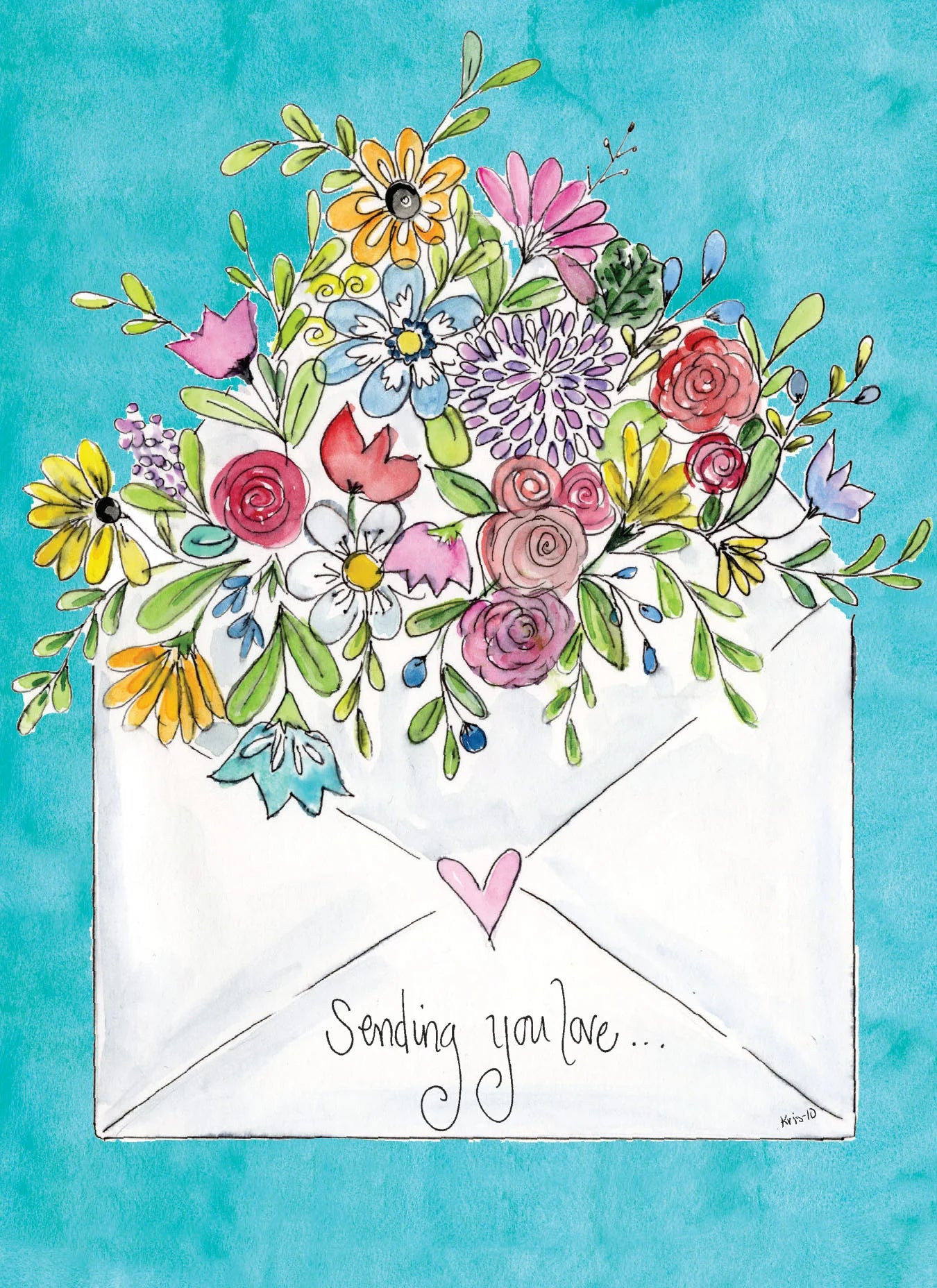 Card, Sending You Love Bouquet BC484
