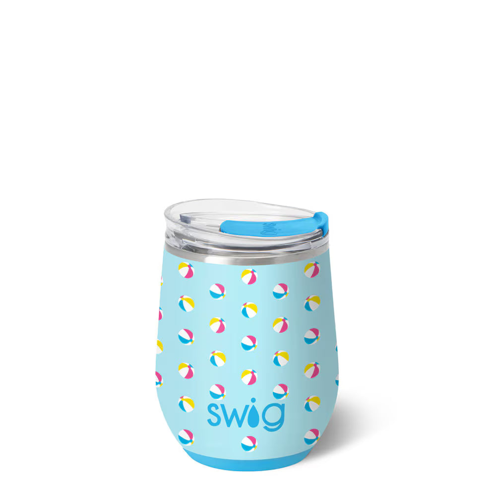 Beach Balls Stemless Wine Cup 12oz