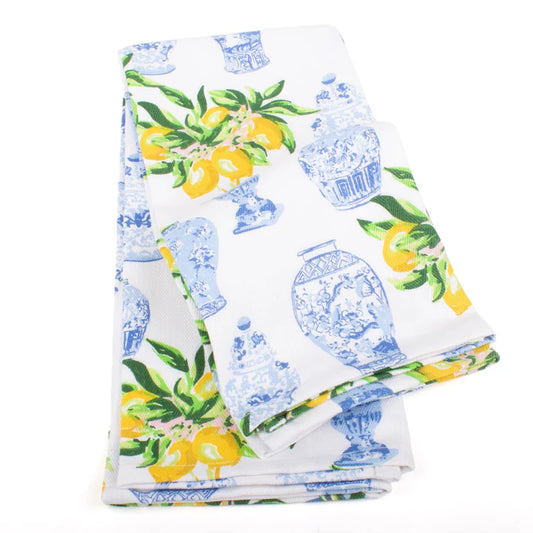 2pc Kitchen Towel Set - Lemon Ginger