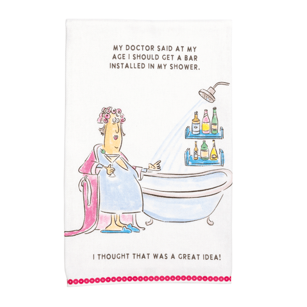 Shower Birthday Sequin Towel