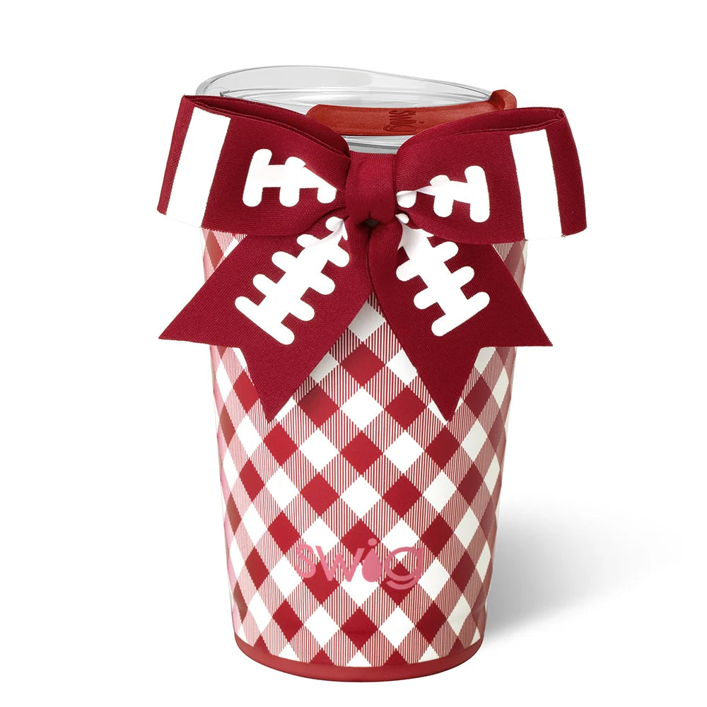 Gameday Gingham Crimson Party Cup