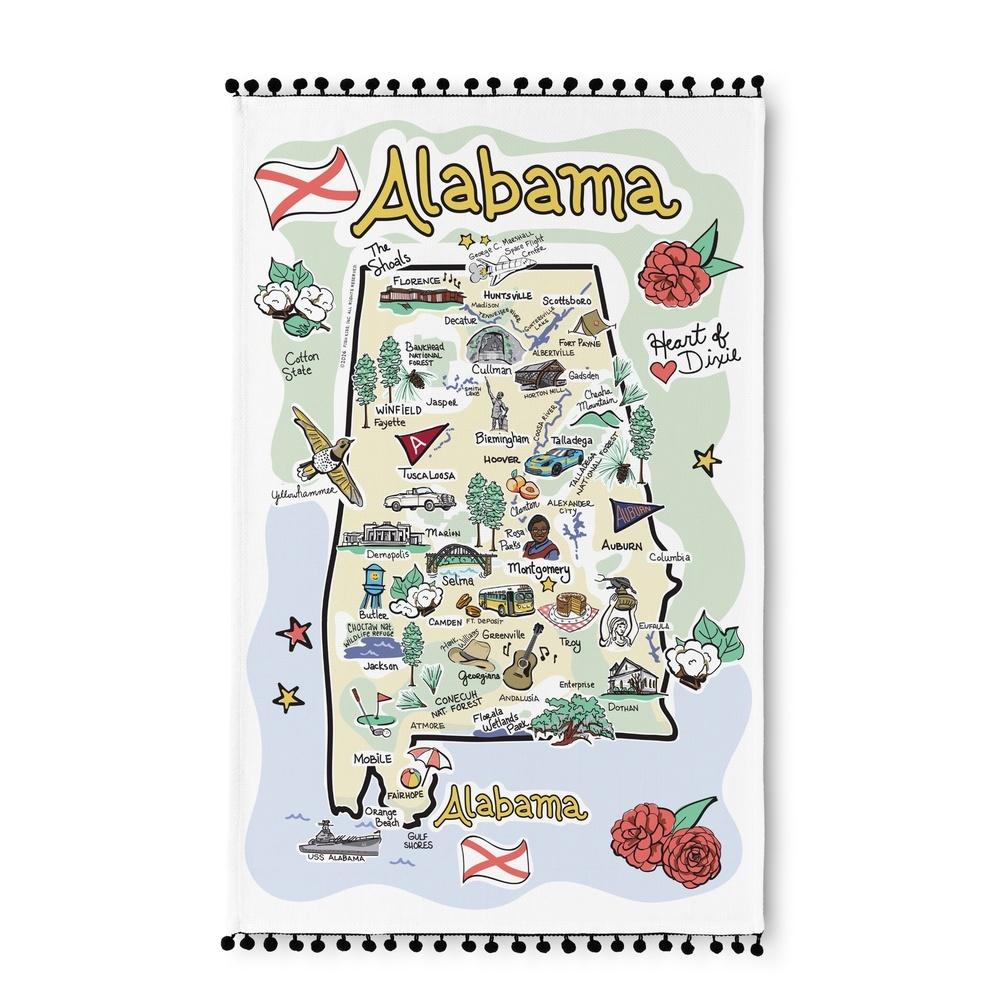 Alabama Tea Towel