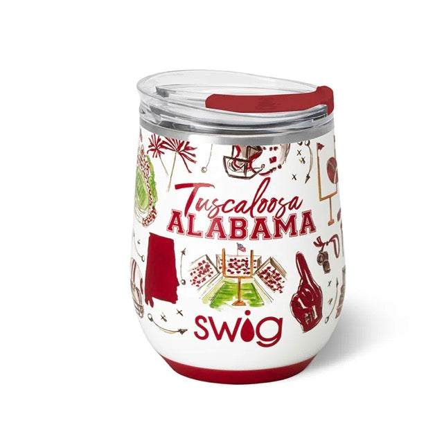 Tailgates in Tuscaloosa Stemless Wine Cup