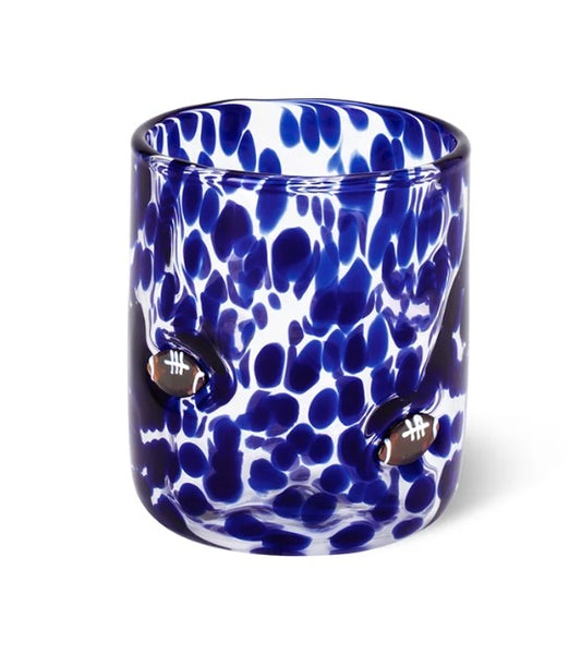 Navy Football Charm Glass 17oz