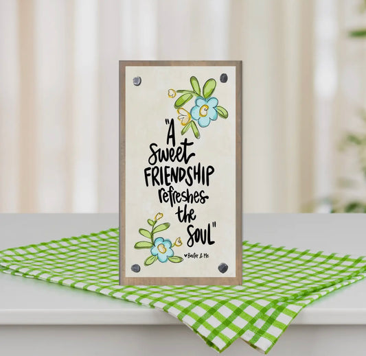 Driftwood Happy Block, A Sweet Friendship