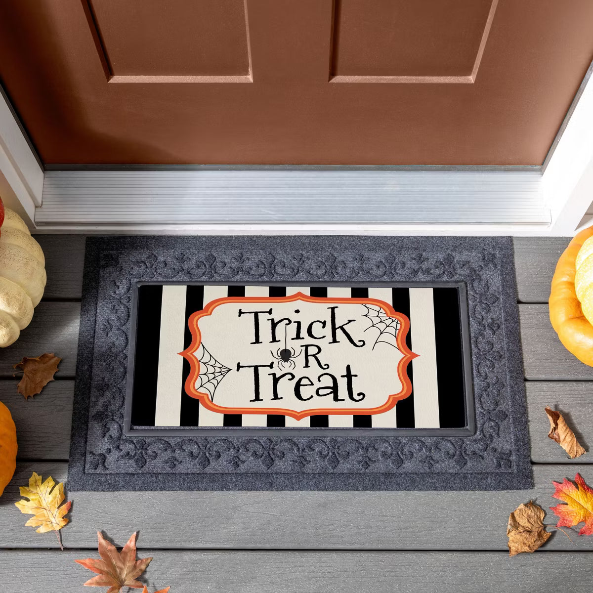 Striped Trick or Treat Switch Mat