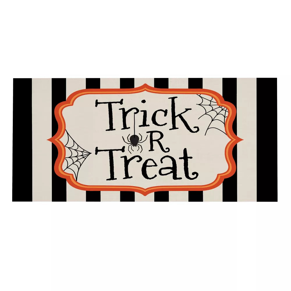 Striped Trick or Treat Switch Mat