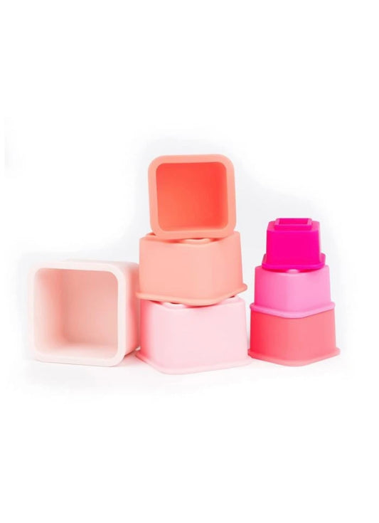 Bella Tunno Happy Stacks silicone stacking squares toy