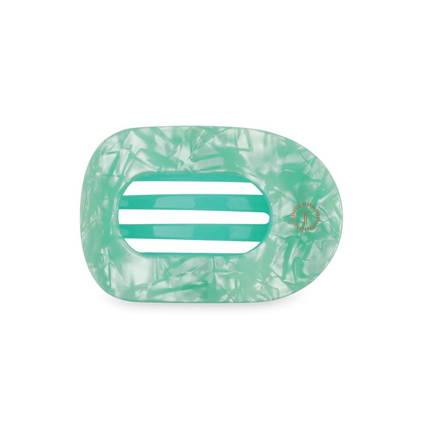 Spring Splash Flat Round Hair Clip Medium