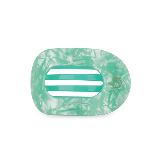 Spring Splash Flat Round Hair Clip Medium
