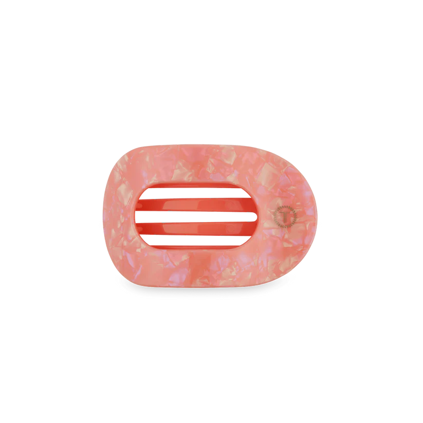 Dreamsicle Flat Round Hair Clip Small