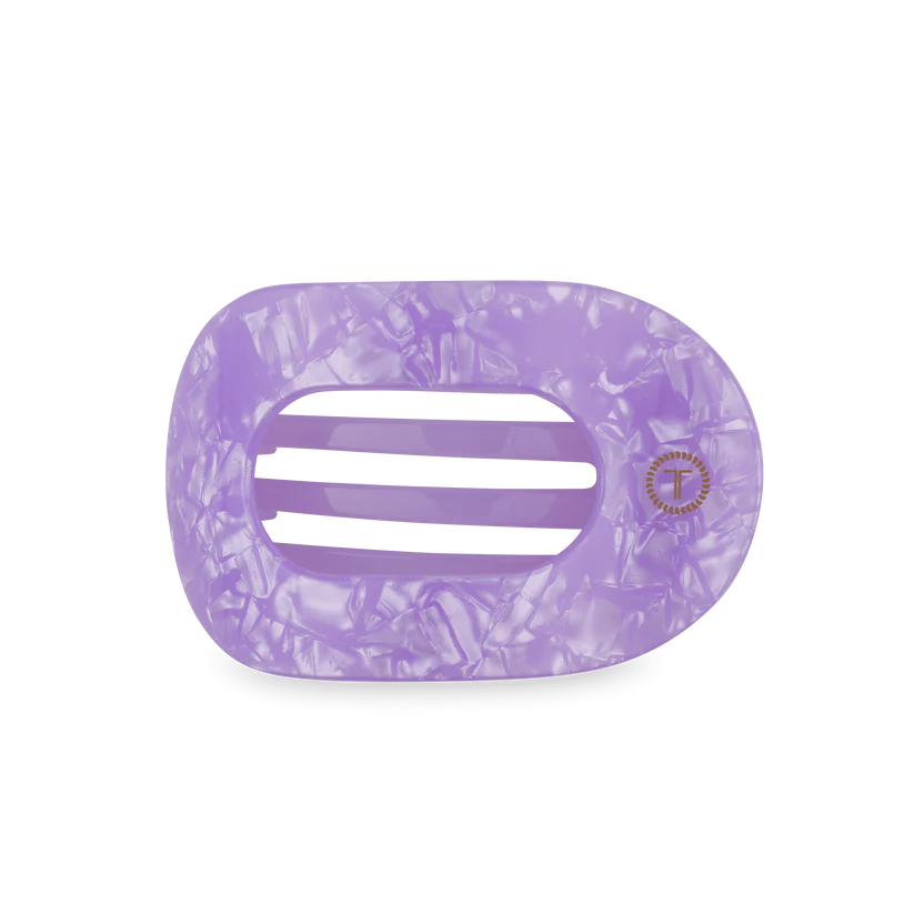 Lavender Mist Flat Round Hair Clip Medium