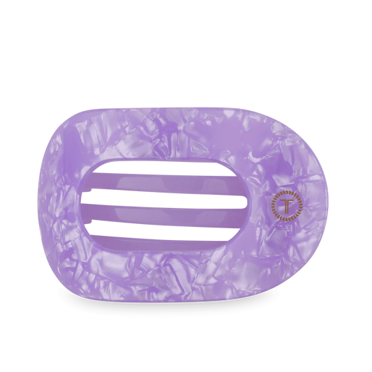 Lavender Mist Flat Round Hair Clip Large