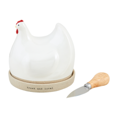 Hen Stoneware Cloche