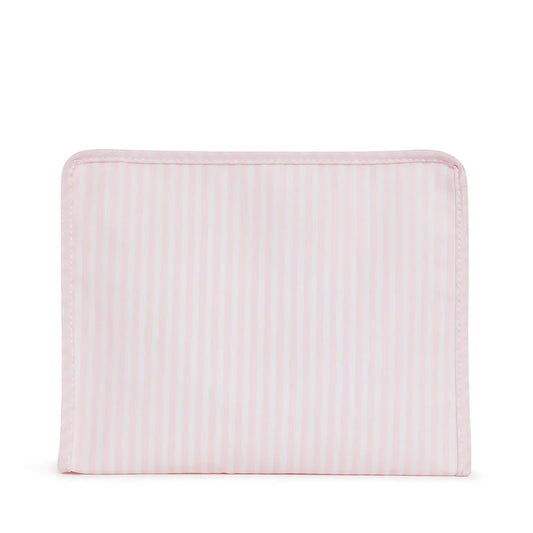 Roadie Large Zip Pouch, Pimlico Stripe Pink