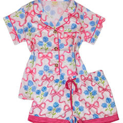 Ribbon Hydrangea Silk PJ Set Small