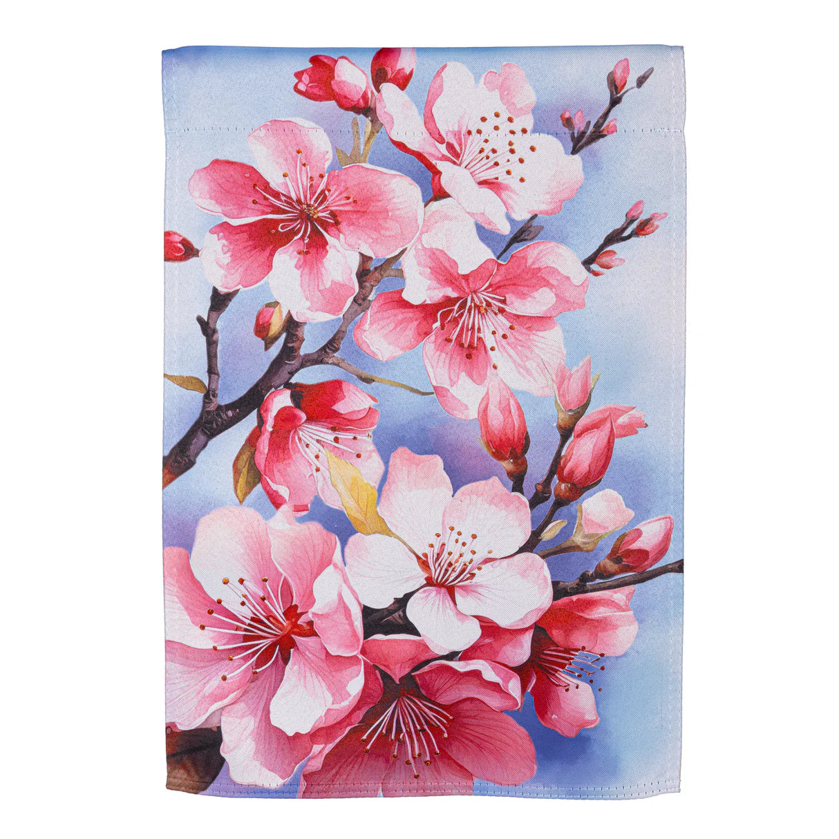 Cherry Blossom Suede Garden Flag