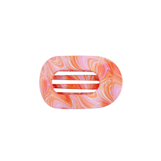 Just Keep Swimming, Flat Round Hair Clip Small