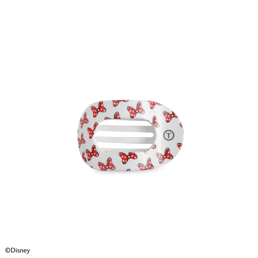 Minnie Mouse Loves Her Bows! Flat Round Hair Clip Tiny