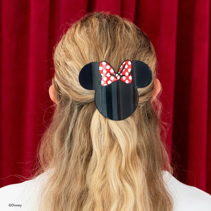 Minnie Mouse Shaped Flat Hair Clip Medium