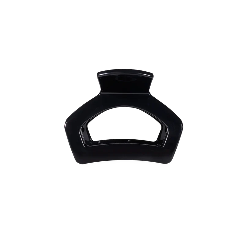 Jet Black Open Hair Clip Petite