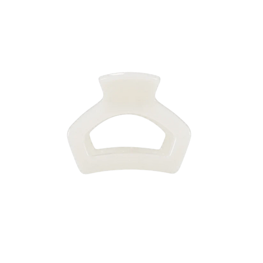 Coconut White Open Hair Clip Petite