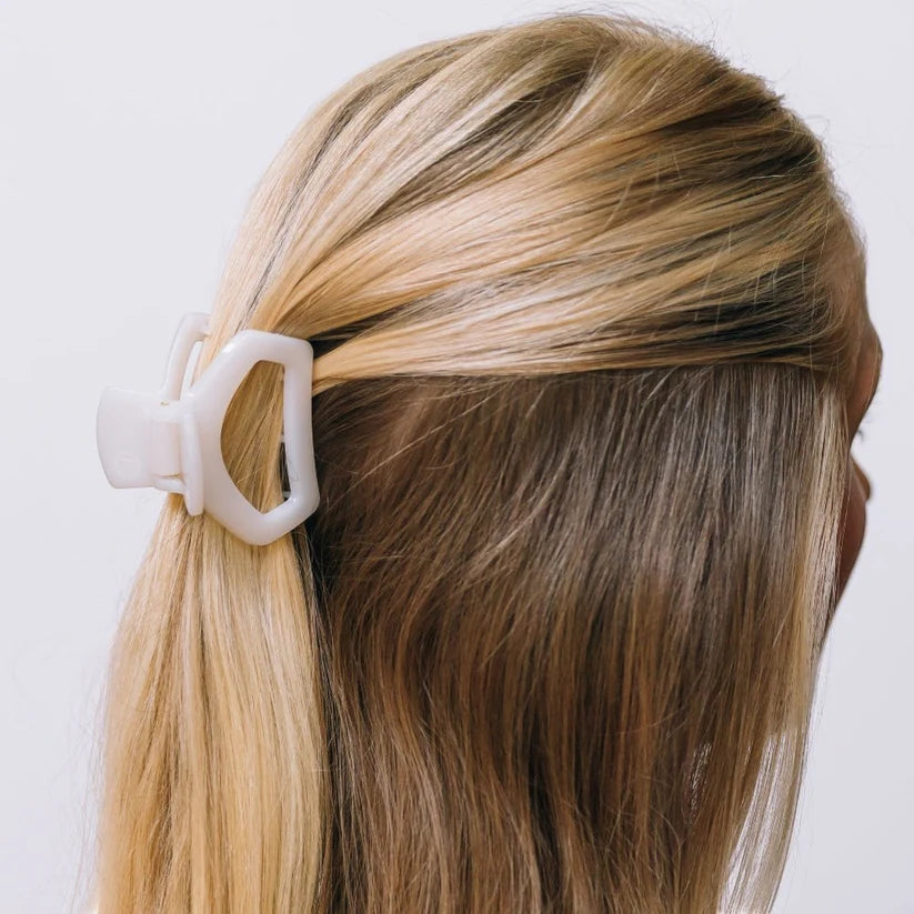 Coconut White Open Hair Clip Petite