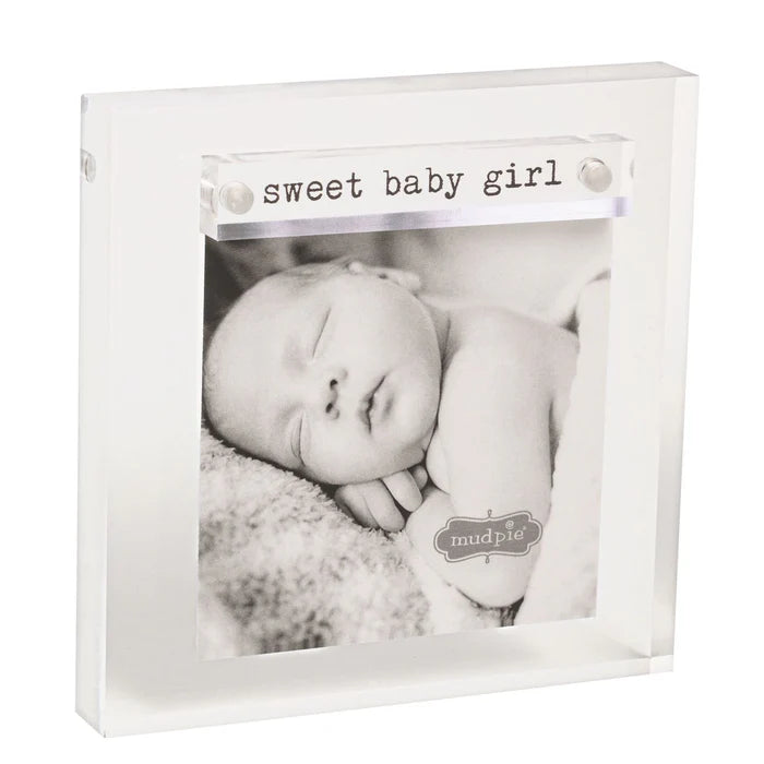 Sweet Baby Girl Mini Acrylic Frame