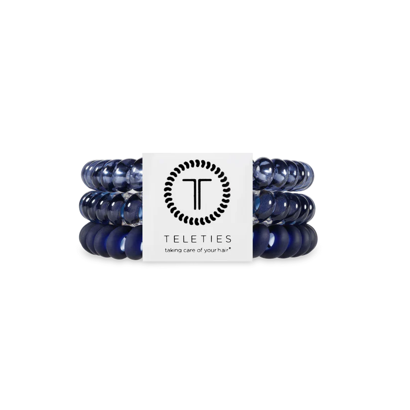 Nightfall Navy Hair Ties Small