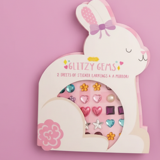 Easter Sticker Earrings, Bunny