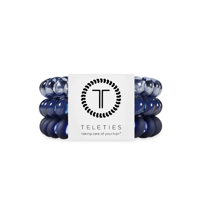 Nightfall Navy Hair Ties Large