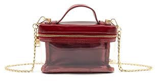 Clear Bag, Burgundy