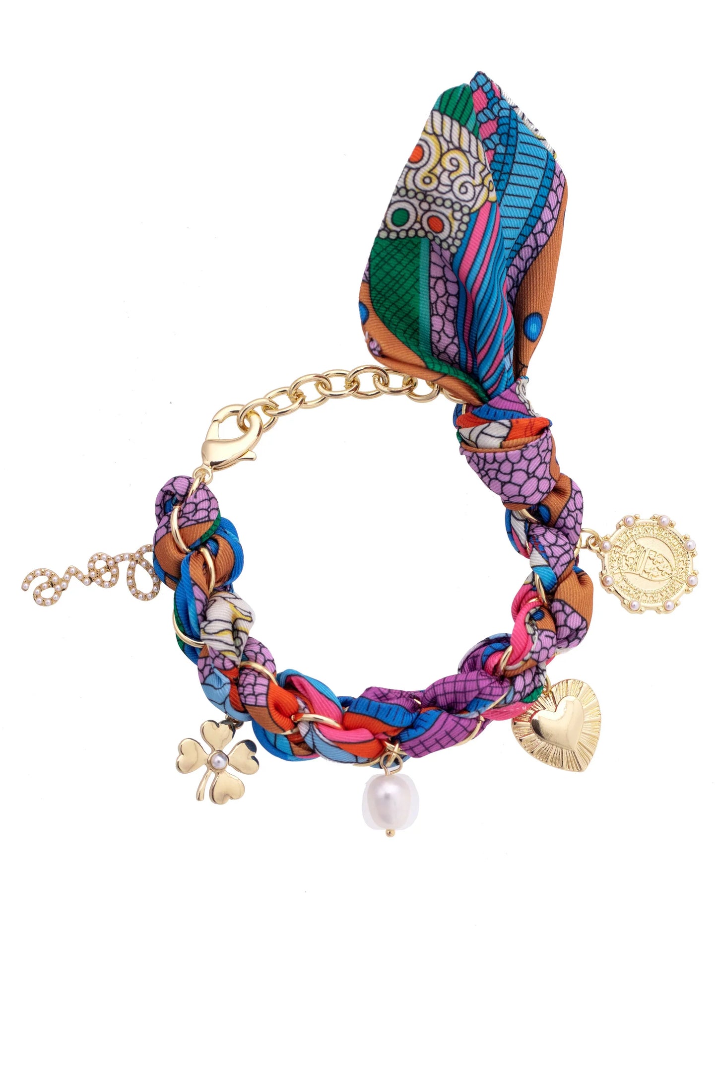 Noelle Scarf Chain Bracelet in Multi