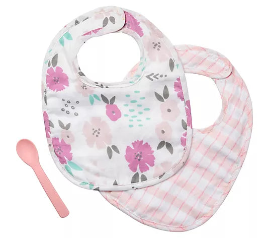 Muslin Bib Set, Flower
