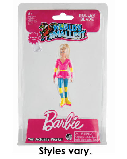 Worlds Smallest Barbie Cowgirl & Barbie Rollerblader