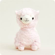 Pink Llama Warmies Junior